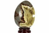 Calcite Crystal Filled Septarian Geode Egg - Utah #186567-1